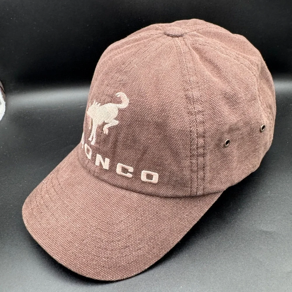 Ford Bronco Brown Embroidered Baseball Hat Ball‎ Dad Cap Unstructured Licensed - Picture 6 of 8